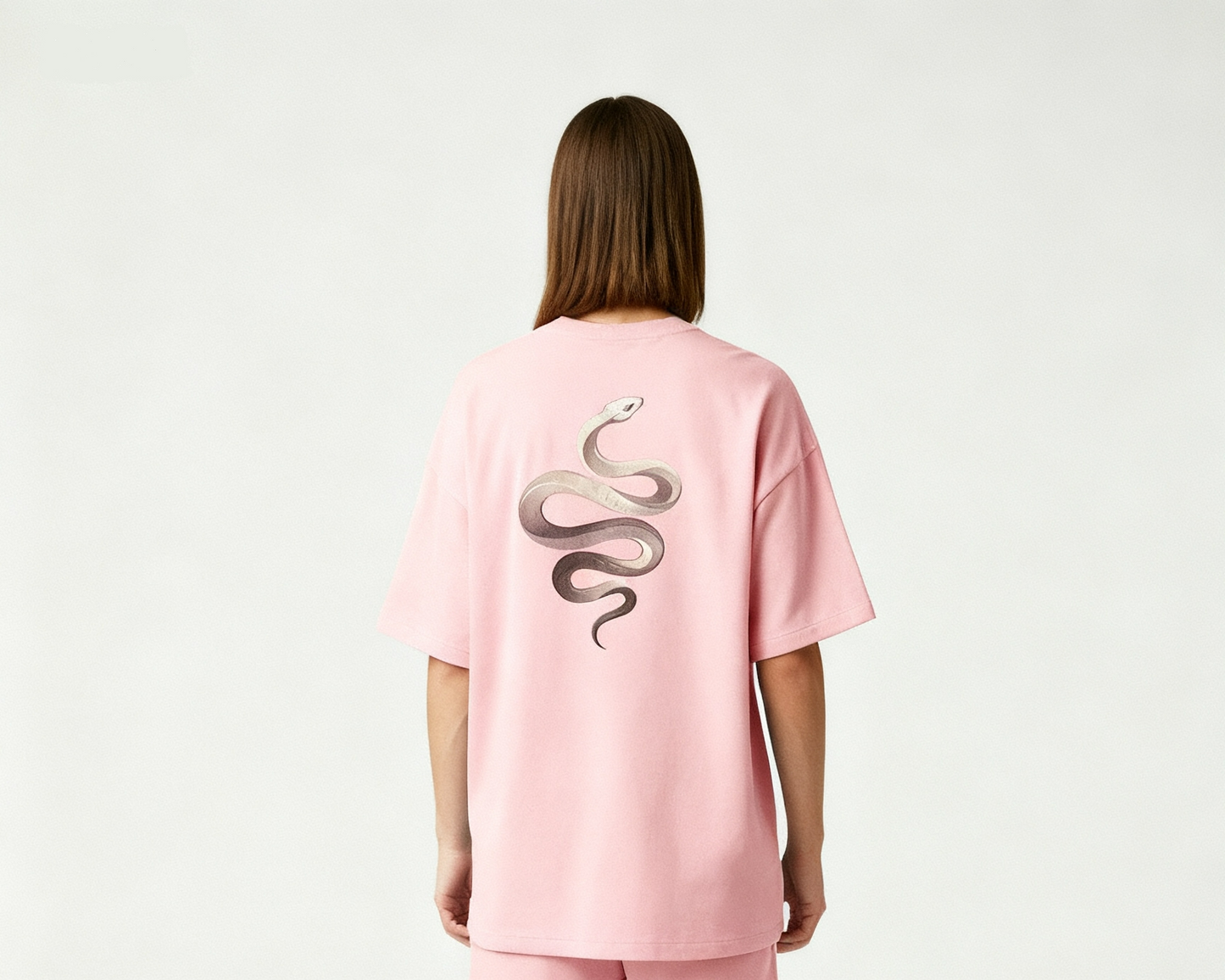 Pinky Grey Snake Tshirt — Women
