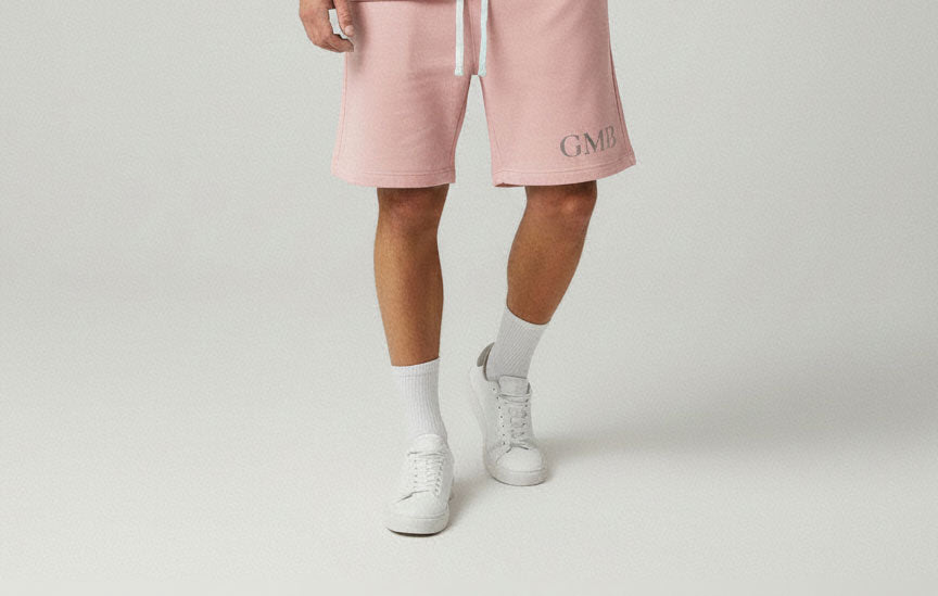 Pinky Grey Snake Shorts — Men