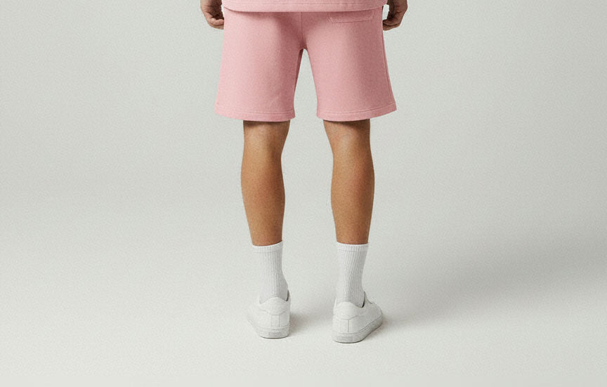 Pinky Grey Snake Shorts — Men