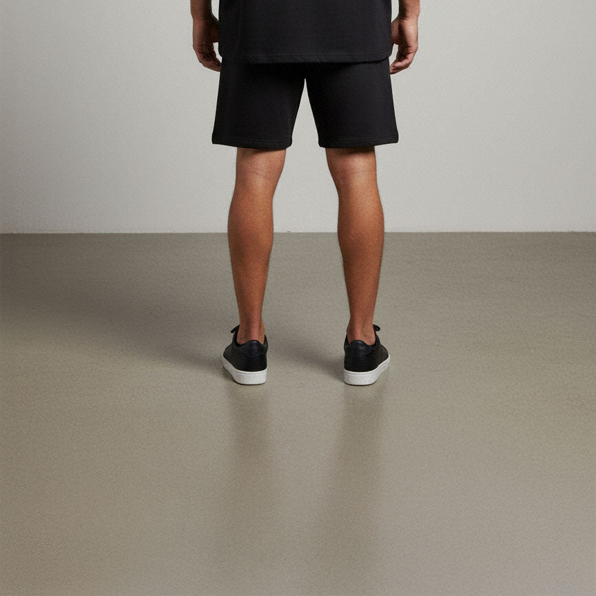 Black Golden Snake Shorts — Men