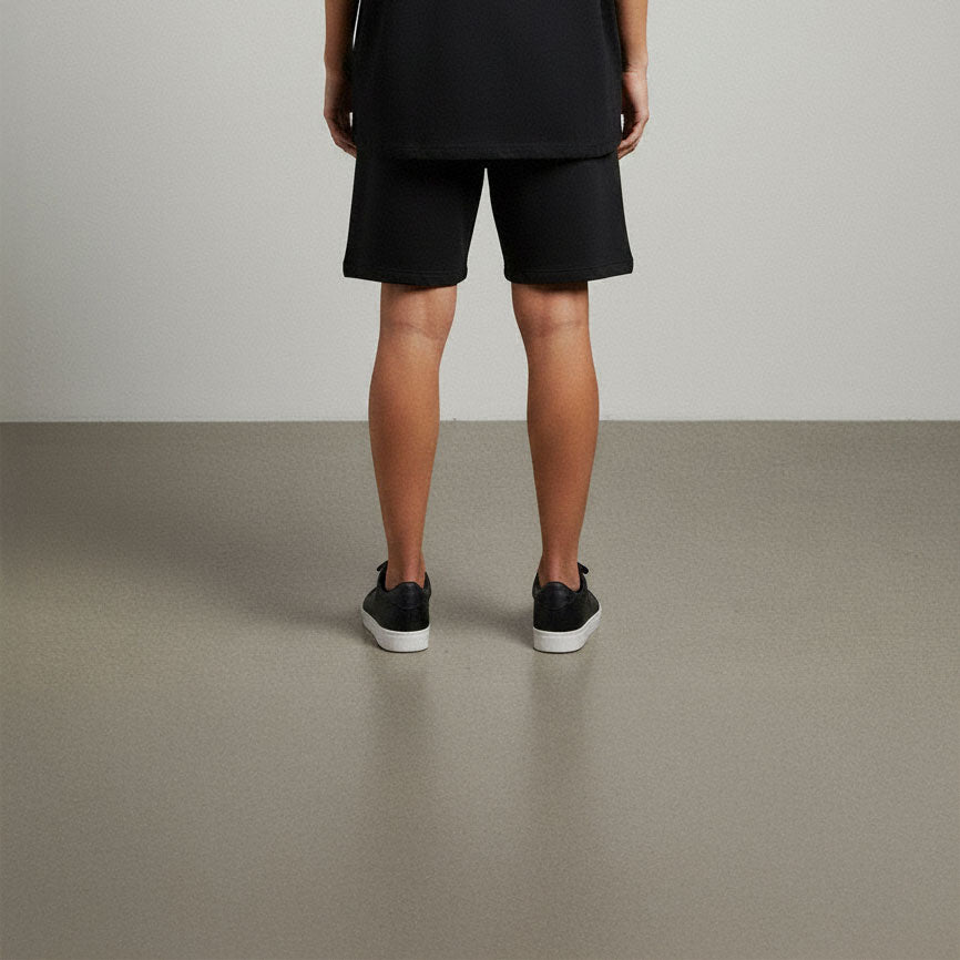 Black Golden Snake Shorts — Women