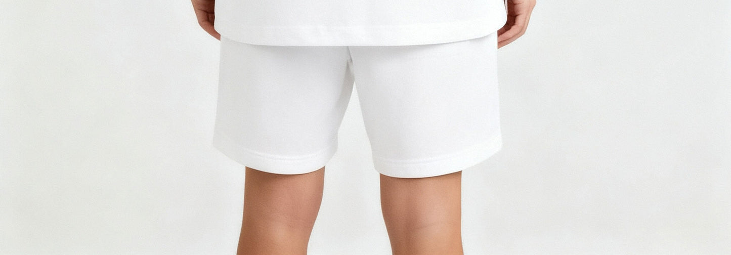 White Black Snake Shorts — Women