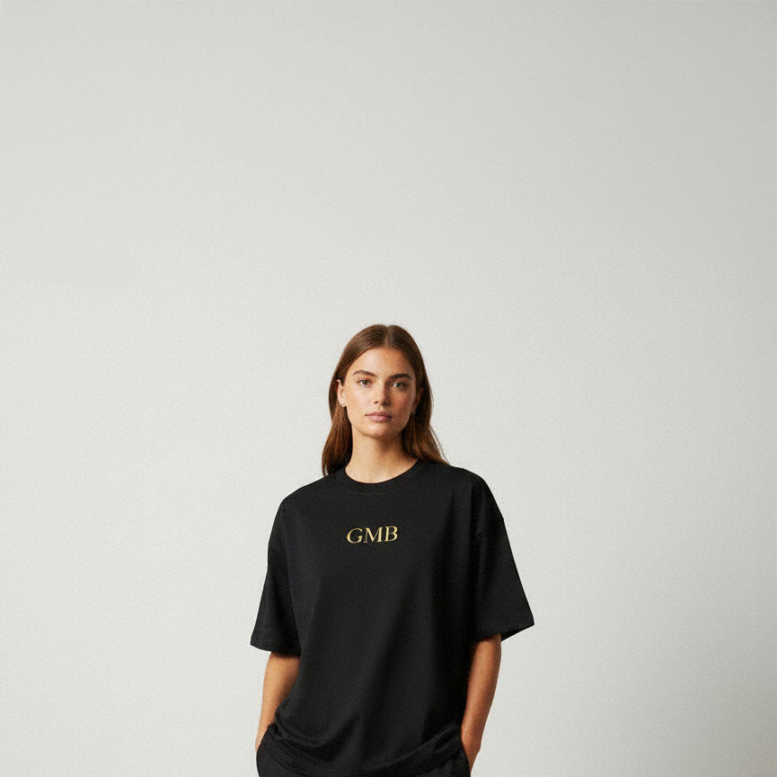 Black Golden Snake Tshirt — Women